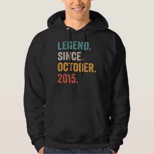Legend Since October 2015 7th Birthday 7 Years Ol Hoodie