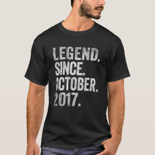 Legend Since October 2017 5 Years Old 5th Birthday T-Shirt