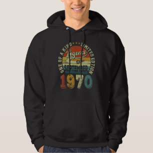 Legend Since September 1970 52 Years Old 52nd Birt Hoodie