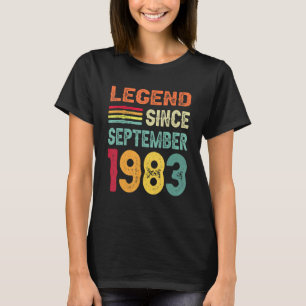 Legend Since September 1983 39th Birthday 39 Years T-Shirt