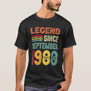 Legend Since September 1988 34th Birthday 34 Years T-Shirt