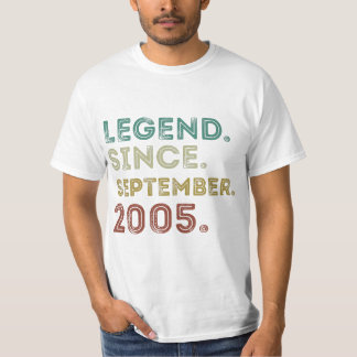 LEGEND SINCE SEPTEMBER 2005-16th Birthday 16 Years T-Shirt