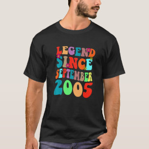 Legend Since September 2005 Vintage Birthday Retro T-Shirt