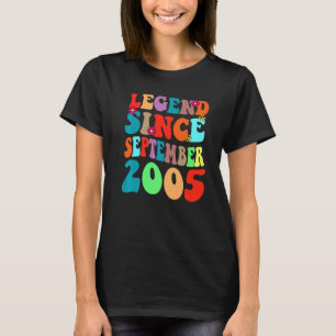 Legend Since September 2005 Vintage Birthday Retro T-Shirt