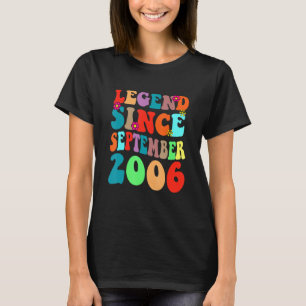 Legend Since September 2006 Vintage Birthday Retro T-Shirt
