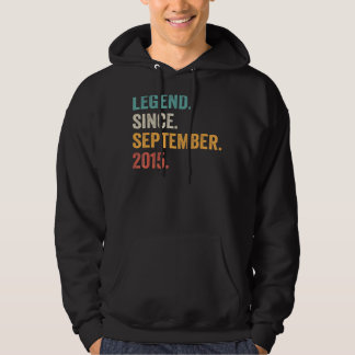 Legend Since September 2015 7th Birthday  7 Year O Hoodie