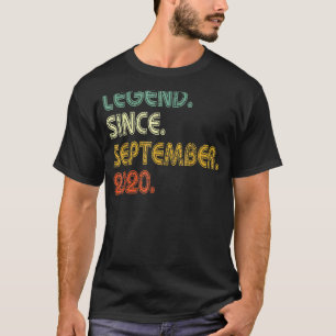 Legend Since September 2020 2nd Birthday 2 Years T-Shirt