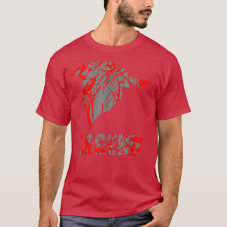 Legend Spartan Spartan Helmet Red Gym Motivation F T-Shirt