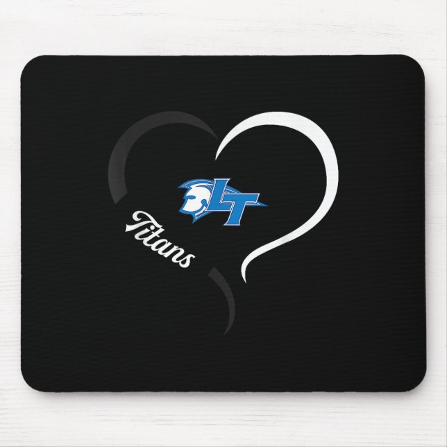 Legend Titans Logo Half Heart Slogan Hs  Mouse Mat (Front)