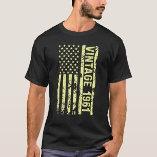 Legend Vintage Us Flag Since 1961 For Men Women 19 T-Shirt