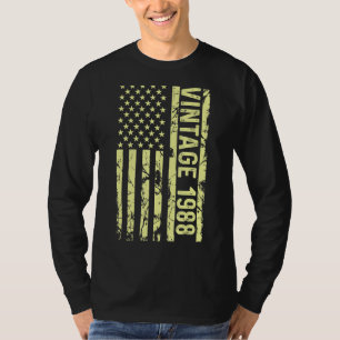 Legend Vintage Us Flag Since 1988 For Men Women 19 T-Shirt