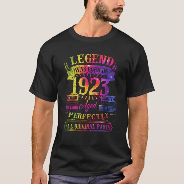 Legend Was Born In 1923 99 Year Old 99th Birthday  T-Shirt (Front)