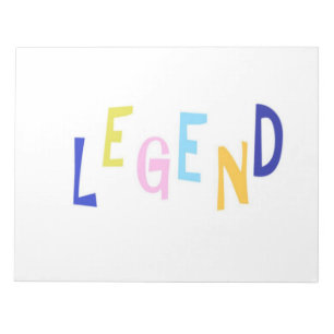 legend word art notepad