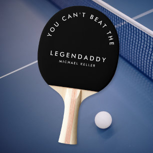 Legendaddy for Legendary Dads fun minimalist Ping Pong Paddle