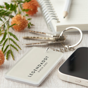 Legendaddy for Legendary Dads simple minimalist Key Ring