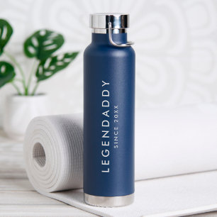 Legendaddy for Legendary Dads simple minimalist  Water Bottle