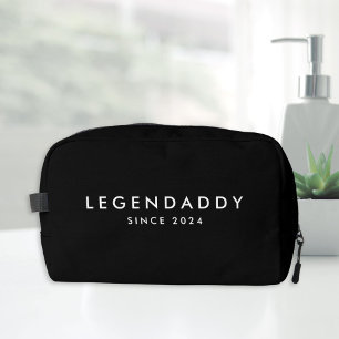 Legendaddy since for Legendary Dads minimalist Dopp Kit