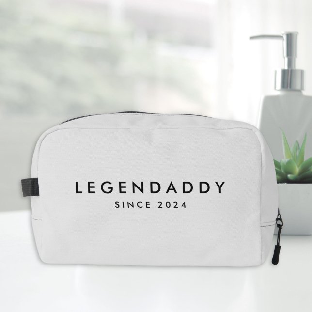 Legendaddy since for Legendary Dads minimalist  Dopp Kit (gift for legendary dads)