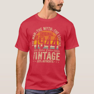 Legendary 1944 Vintage Birthday Gift friend T-Shirt