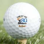 Legendary 80th Gift for Granddad – Keep Swinging Golf Balls<br><div class="desc">Celebrate your granddad’s 80th birthday with this bold blue golf ball featuring the phrase “Keep Swinging.” A fun,  sporty keepsake for a golf lover who’s still got his swing—or the memories of it! Personalised with his name for an extra-special touch. Enjoy!</div>