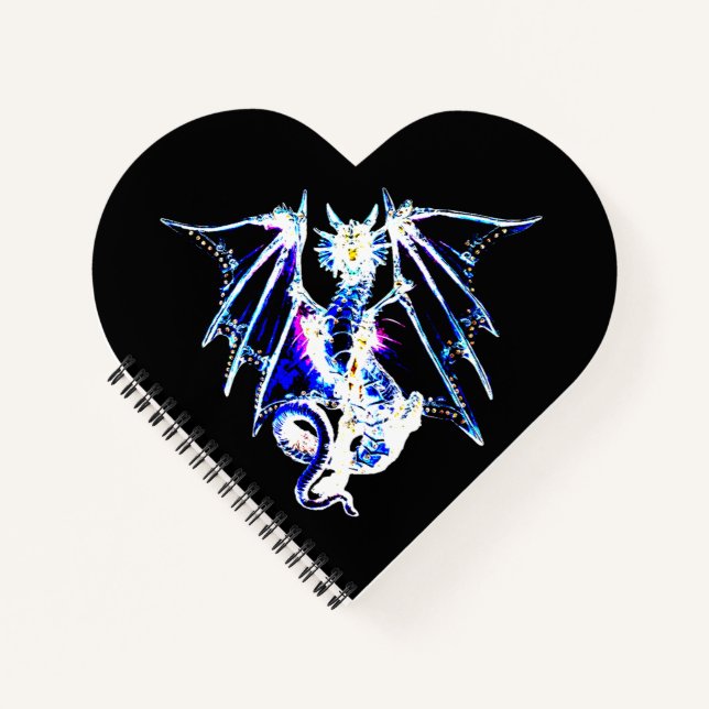 Legendary Abyss Serpent Artistic Marine Fantasy Notebook (Front)