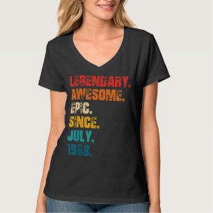 Legendary Awesome Epic Since July 1968 Retro Style T-Shirt