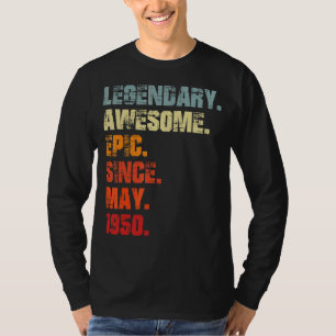 Legendary Awesome Epic Since May 1950 Vintage Birt T-Shirt