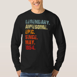 Legendary Awesome Epic Since May 1954 Vintage Birt T-Shirt