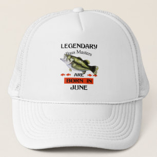 Legendary Bass Masters Are Born in June Trucker Hat