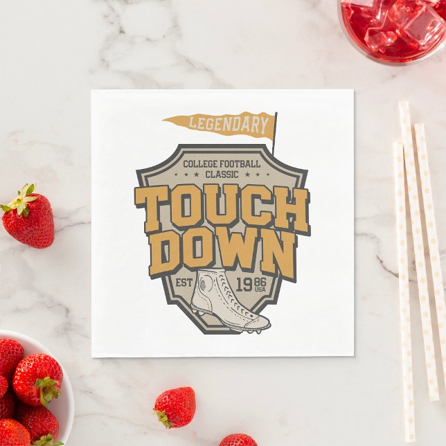 Legendary College Football Touch Down Napkin (Creator Uploaded)