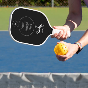 Legendary Dad Best By Par White Stag Skull Pickleball Paddle
