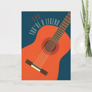 Legendary Dad Guitar Fathers Day Card