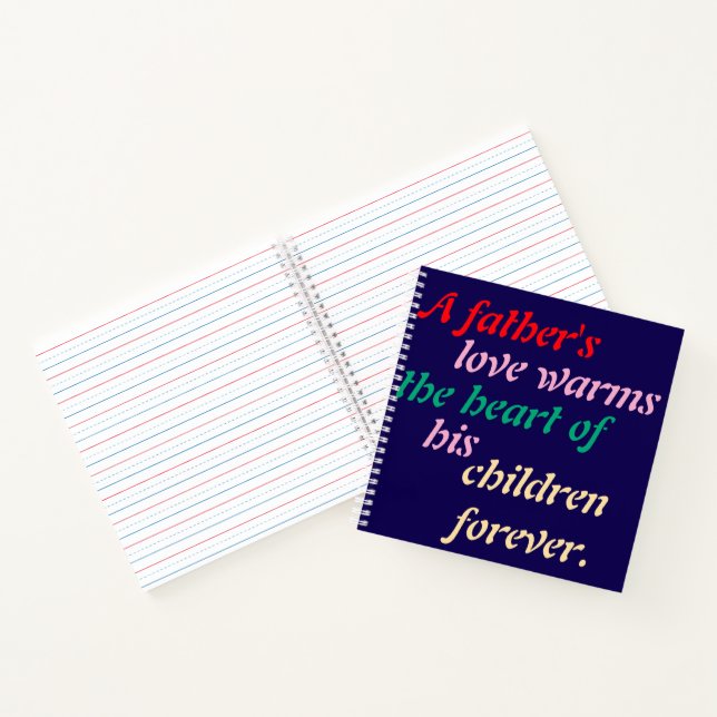 "Legendary Dad - Premium Notebook" Notebook (Inside)