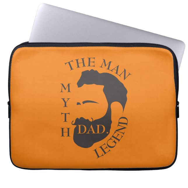 Legendary Dad The Man Myth Father Tribute Gift Laptop Sleeve (Front)