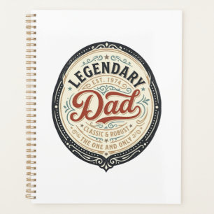 Legendary Dad Vintage Engraving Shirt Design_1 Planner