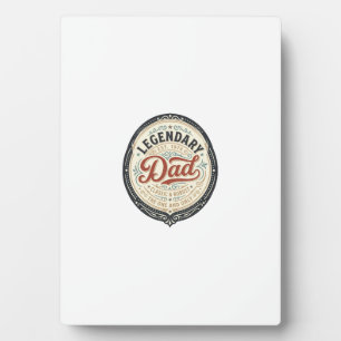 Legendary Dad Vintage Engraving Shirt Design_1 Plaque