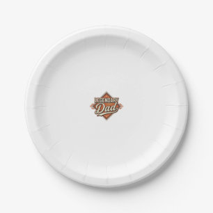 Legendary Dad Vintage Engraving Shirt Design (2)_1 Paper Plate