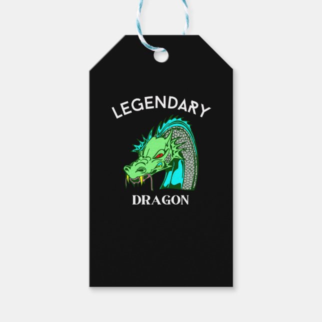 Legendary Dragon Gift Tags (Front)