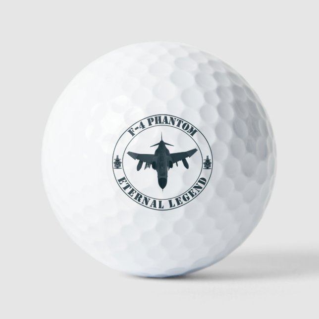 Legendary F-4 Phantom Fighter Aircraft Golf Balls (Front)
