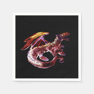 Legendary Fantasy Ruby Red Dragon Celebration 50 x Napkin