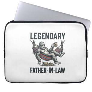 Legendary Father In Law Sasquatch Vintage Shirt De Laptop Sleeve