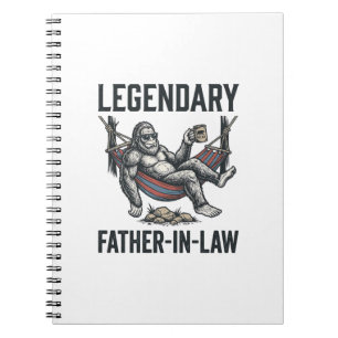 Legendary Father In Law Sasquatch Vintage Shirt De Notebook