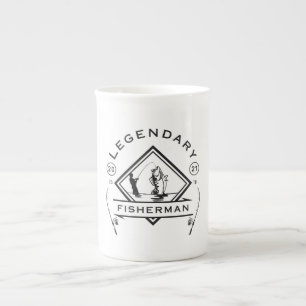 Legendary Fisherman Established 2021 Bone China Mug