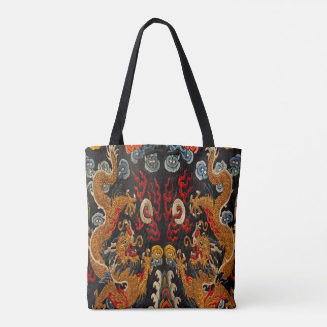 Legendary Ghost Samurai Dragon Master Tote Bag (Back)