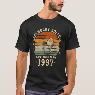 Legendary Golfers Are Born In 1997 25Th Birthday G T-Shirt