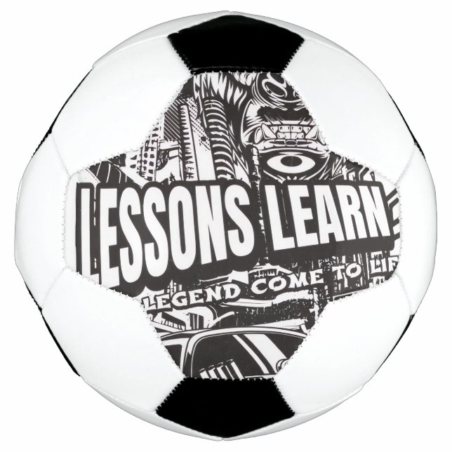 LEGENDARY GORILLA LESSONS LEARN SOCCER BALL  (Front)