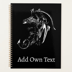 Legendary Gothic Dragon Fire Breath Epic Art  Planner
