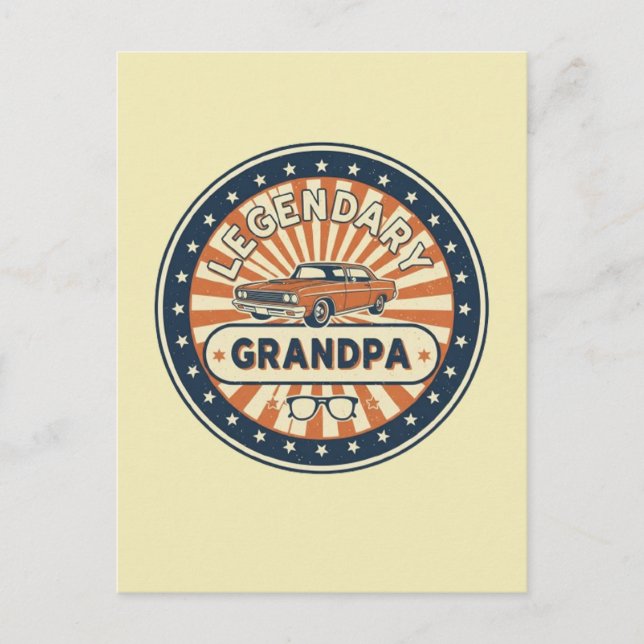 legendary grandpa postcard (Front)