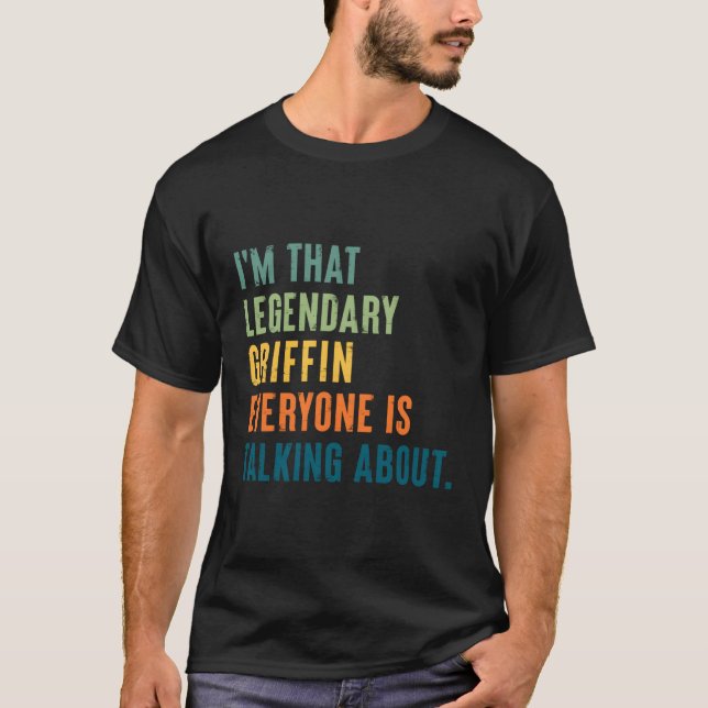 Legendary Griffin Personalised Name T-Shirt (Front)