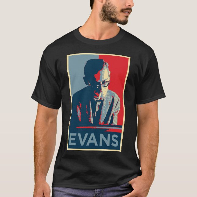 Legendary Jazz Pianist Bill Evans T-Shirt (Front)